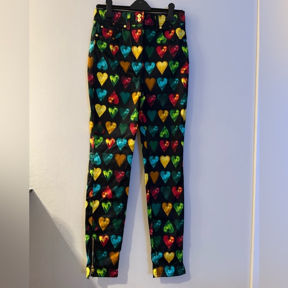 PRE-OWNED - Versace Printed Cotton Denim Jeans - Size 28 IT - 6 US - Picture 10 of 11